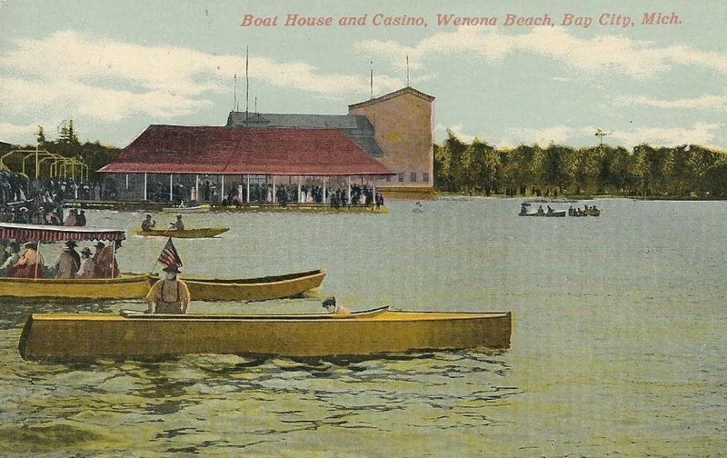 Wenona Beach Amusement Park (Wenona Beach, Wenonah Park) - Vintage Postcard